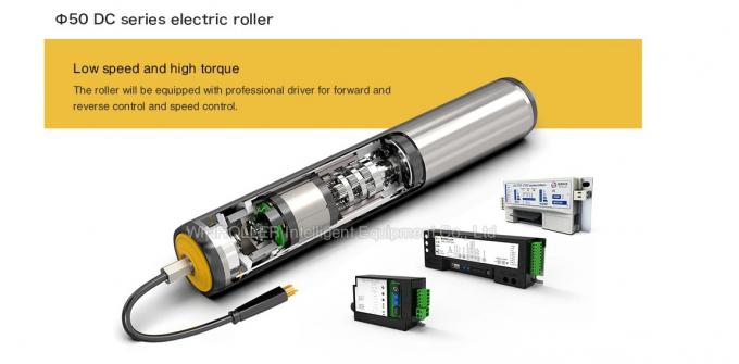 Φ‌50 High Speed Motor Drive Roller Maximum Load 200kg Rated Speed 1-95.4m/Min